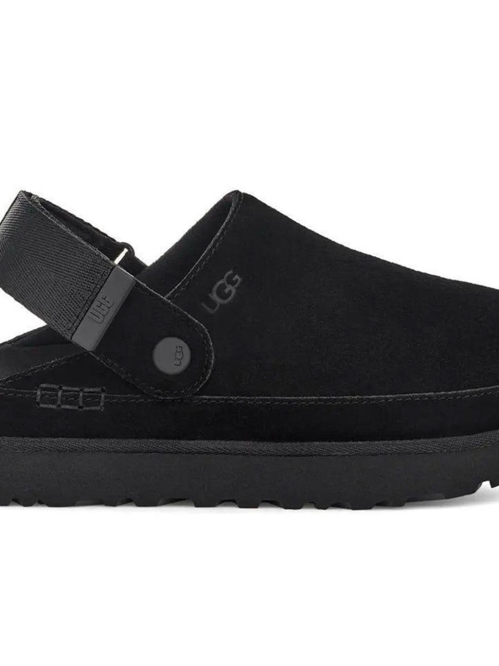 UGG Men’s Black Suede Backstrap Clog